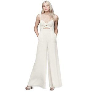 Fame and Partners Landon Crepe Wrap Jumpsuit